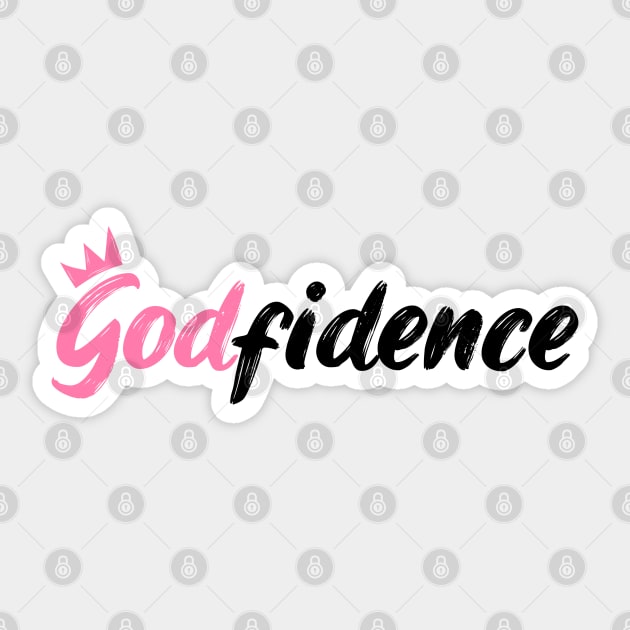 Confidence Godfidence Sticker by stuffbyjlim